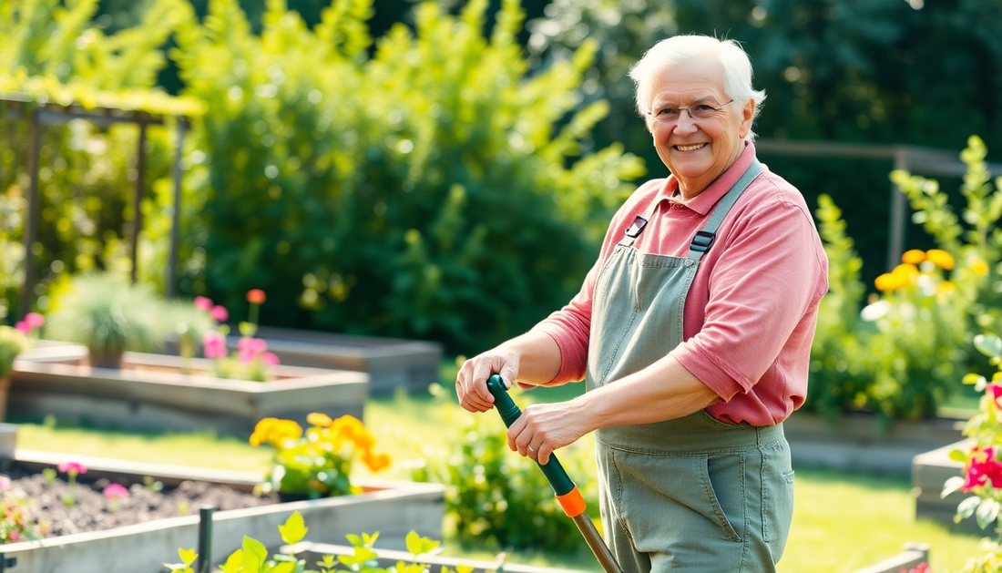 Ergonomic garden tools designed for seniors with easy-grip handles — GreenViax Garden