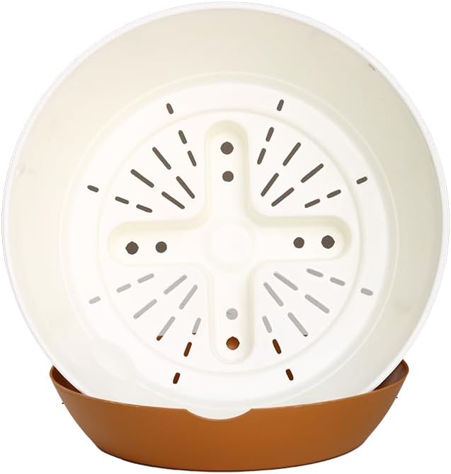 Lookat Set of 3 Self-Watering Hanging Pots for Plants Outdoor Indoor, Hanging Planters with Chains and Drainage Hole (8.3 inch White（3 Pieces）)