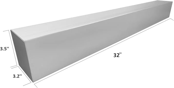 Modern Metal Trough Planter - Rectangle Succulent Planter Box - 32" Window Sill Planters - Decorative Indoor/Outdoor Table or Window - Windowsill Herb (1pc 32'' White)