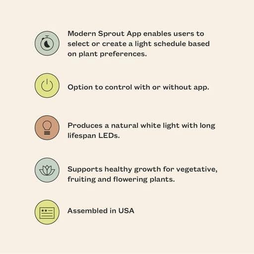 Modern Sprout Garden Jars + Smart Growbar Bundle - Self-Watering Hydroponic Herb Growing Kit with Full-Spectrum LED Grow Light, Organic Herb Seeds, Smart App, Adjustable Brightness, Ideal for Gifting