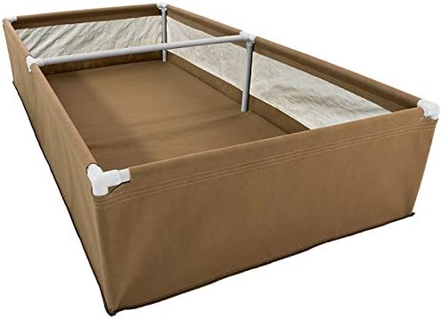Grassroots Fabric Pots 4' x 8' Living Soil Raised Bed with Blusoak Irrigation Kit