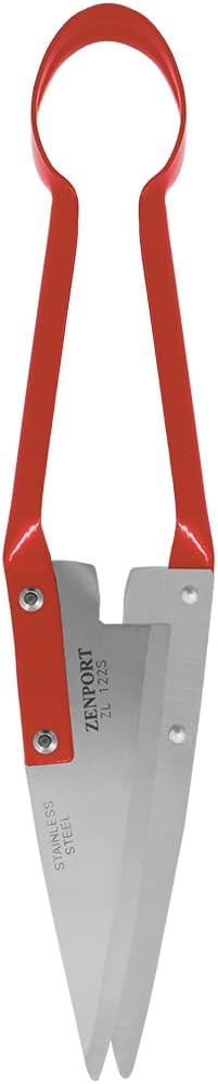 Zenport ZL122S Heavy Duty Onion and Sheep Shears, 5.5 Inch Stainless Steel Blades, Red - 3 Pack