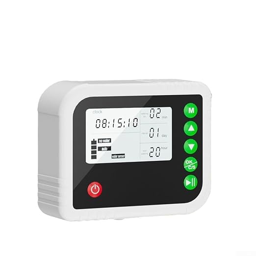 Automatic Plant Watering System with Timer, Adjustable Drip Irrigation Kit for Indoor and Outdoor Gardens and Greenhouses, Capacity 15 Pots