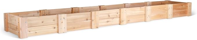 Infinite Cedar Premium Cedar Raised Garden Bed (2' x 12' x 11" H)