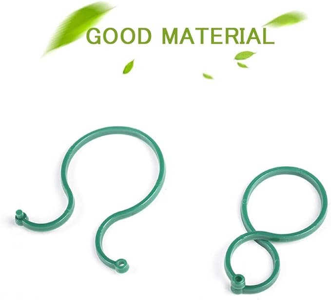 Lohas Select 100 Pcs Plant Twist Clip Ties Garden Plant Support Clips Vegetables Tomato Vine Flower Clips Plant Locks for Securing Plants
