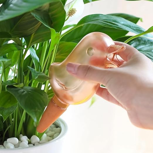 2 Pack Bird Automatic Plant Waterers - Self Watering Spikes for Indoor/Outdoor Potted Plants, Vacation Plant Watering Devices with Slow Release Design, Bird Shaped Watering Stakes