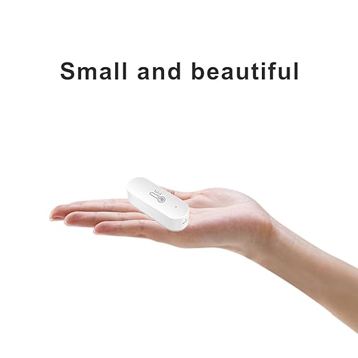 Wengart WiFi Temperature Humidity Sensor, Tuya App Real-Time Alerts, 2.4GHz Indoor Thermometer Hygrometer, Digital Monitor for Baby Room, Humidor, Greenhouse, Compatible with Alexa & Google Assistant