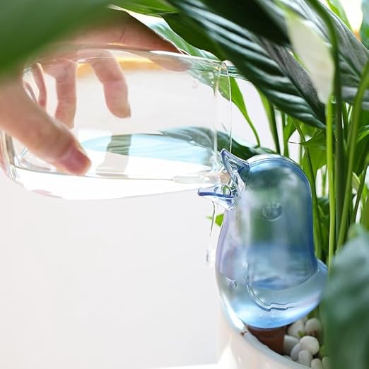 2 Pack Bird Automatic Plant Waterers - Self Watering Spikes for Indoor/Outdoor Potted Plants, Vacation Plant Watering Devices with Slow Release Design, Bird Shaped Watering Stakes