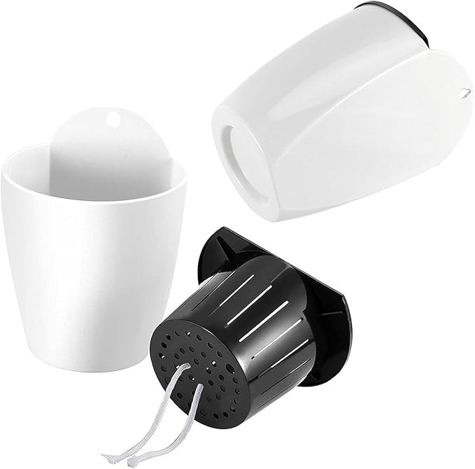 PP Plants Pots for Indoor Outdoor Gardening Hanging Self-Watering Flower Pots with Drainage Holes, Modern Planters for Houseplants Succulents Herbs (5, Medium)