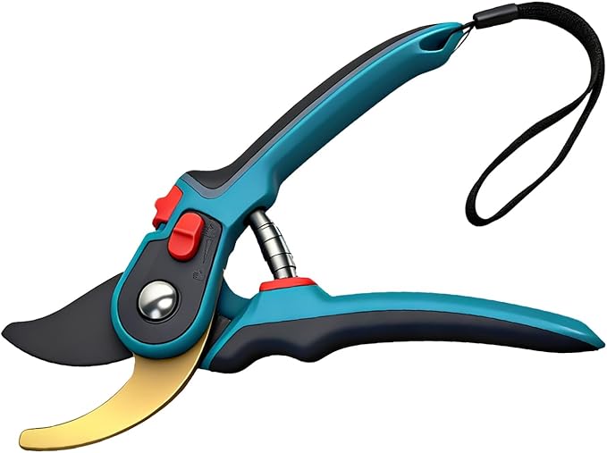 EPAOVEHR Pruning Shears, Garden Clipper with High-Elasticity Spring, Professional SK5 Steel Blades, Adjustable Handle Opening, Gardening Plant Pruners for Branch Cutting