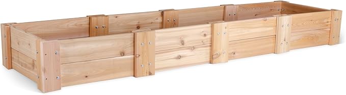 Infinite Cedar Premium Cedar Raised Garden Bed (2' x 8' x 11" H)