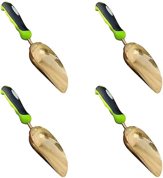 Garden Guru Super Strong Titanium Garden Scoop Trowel Shovel Transplanter - Rust Resistant - Ergonomic Handle - Perfect Hand Shovel for Gardening Transplanting and Digging (4 Pack)