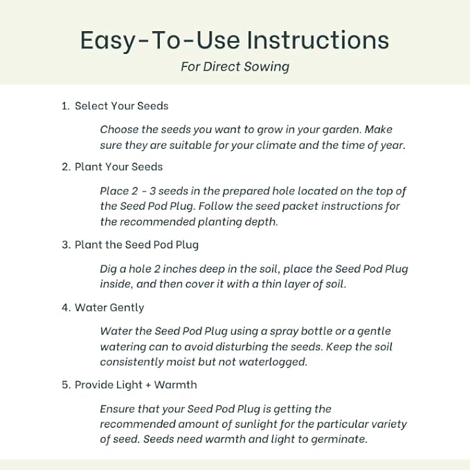 Grow Your Own Seed Pod - Complete Seed Pod Plugs with Plant Food (add Your own Seeds) - 10 Pods for Hydroponic Gardens, Click and Grow, Lettuce Grow and Outdoor Gardens