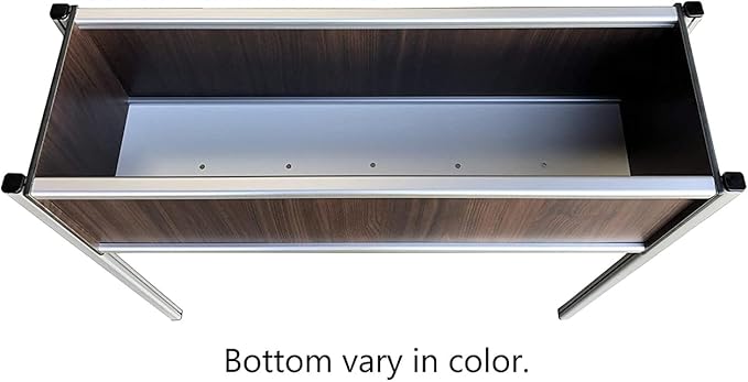 Foreman Raised Garden Bed 36”Lx12”Wx27”H Premium HPL Plastic Wood Grain Aluminum Legs with Lockable Wheels Elevated Planter Box for Backyard Patio Balcony, Tosca