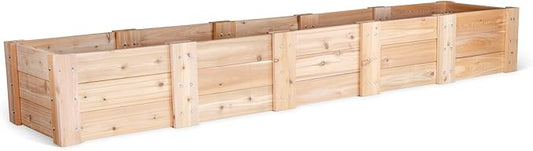 Infinite Cedar Premium Cedar Raised Garden Bed (2' x 10' x 16.5" H)