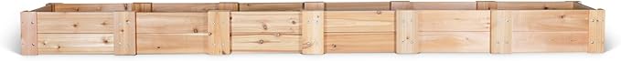 Infinite Cedar Premium Cedar Raised Garden Bed (2' x 12' x 11" H)