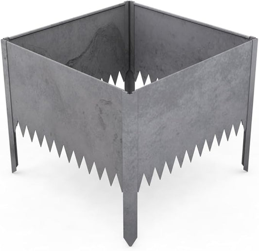 Edge Right - Raised Garden Bed Kit - COR-Ten Steel (14" COR-Ten Steel, 2 FT x 2 FT)