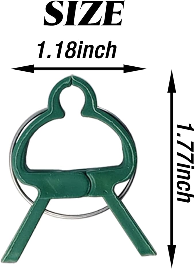 ROYHOO 120PCS Plant Support Clips, Gentle Flower Plant Clamps for Supporting Vine Climbing Plants, Gardening Lever Loop Gripper Clips Help Stems Vines Grow Straight Upright