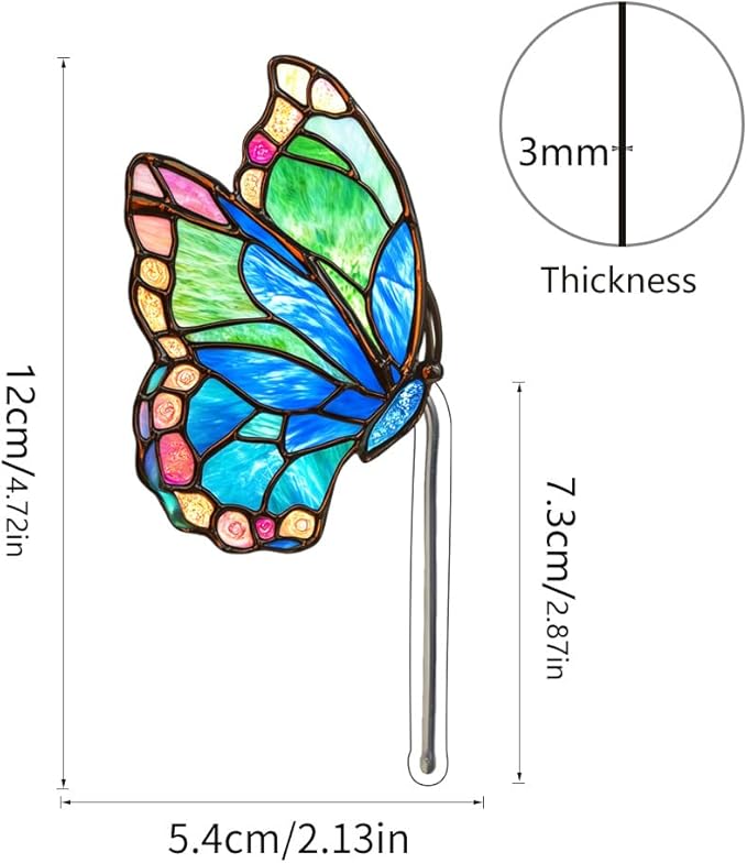 Hanging Planters for Indoor Outdoor Plants – Butterfly Design Hanging Pots, Rustic Farmhouse Garden Decor for Porch Balcony, Decorative Planters & Gift Ideas for Mom(13)