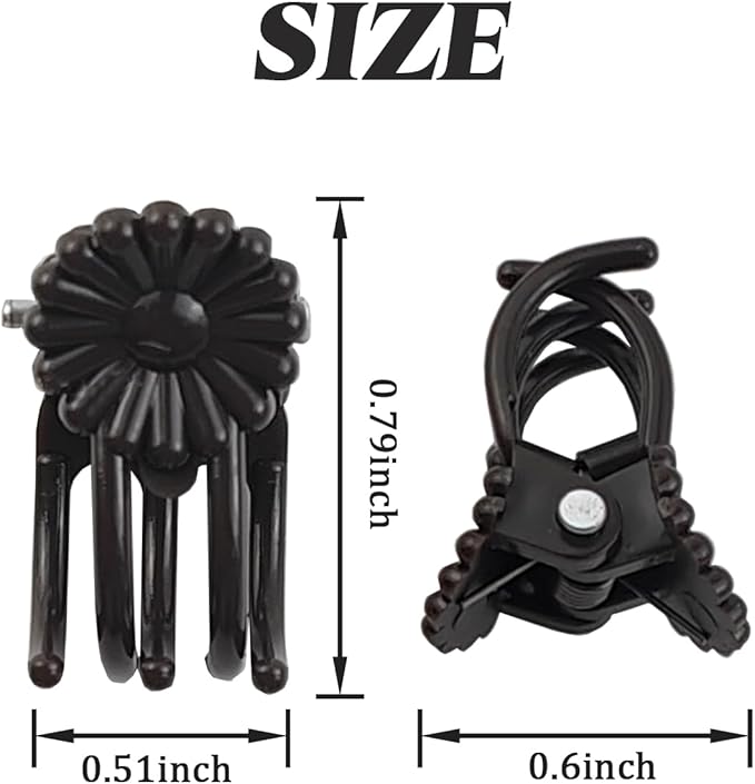 GXXMEI 400PCS Plant Clips, Orchid Clips Plant Orchid Support Clips Flower and Vine Clips for Supporting Stems Vines Grow Upright Dark Brown