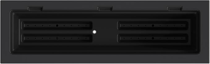 Mayne Fairview 3ft Durable Self Watering Window Box Planter with Wall Mount Brackets, UV & Weather Resistant, Double Wall Design, New England Architecture for Outdoor Décor, Black