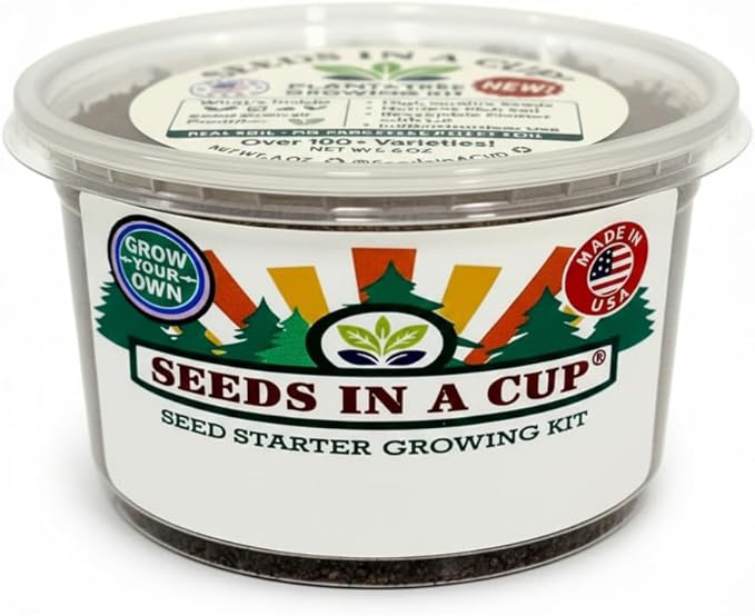 Spearmint Grow Kit – Indoor Herb Garden Starter Set with Non‑GMO Spearmint Seeds, Soil & Cup – Easy Spring Planting Gift for Beginners, Kids & Home Kitchens