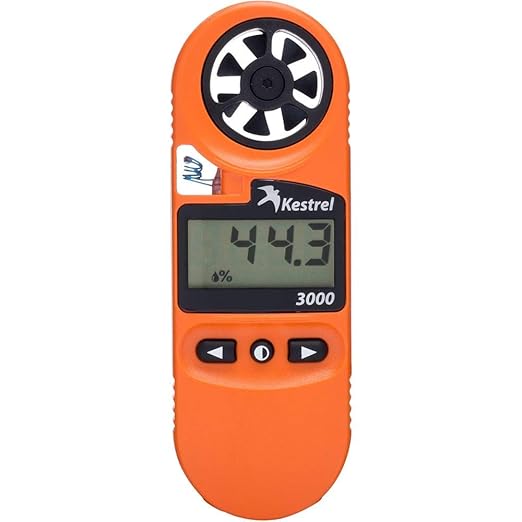 Kestrel 3000 Pocket Weather Meter / Heat Stress Monitor, Orange
