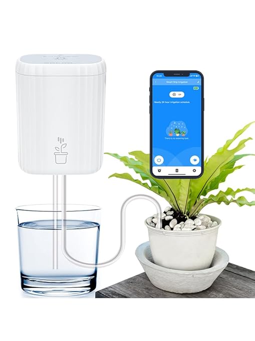 Haozee Automatic Irrigation System,Automatic Irrigation for Garden, Balcony Plants, Pot Plants Outdoor,Drip Irrigation Set for Up to 10 Pot Plants
