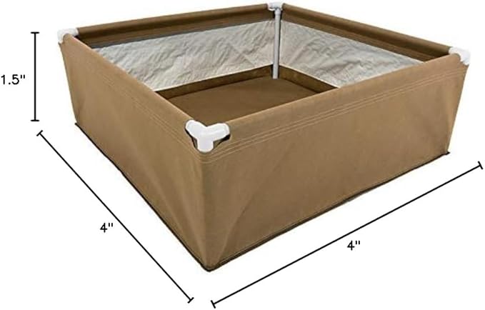 Grassroots Fabric Pots 4' x 4' Living Soil Raised Bed