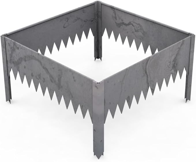 Edge Right - Raised Garden Bed Kit - COR-Ten Steel (8" COR-Ten Steel, 2 FT x 2 FT)