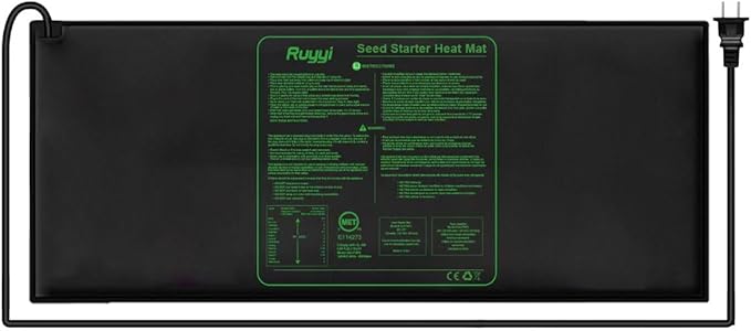 Durable Waterproof Seedling Heat Mat with ETL Certified, Warm Hydroponic Heating Pad for Germination,Indoor Gardening,Brewing and Greenhouse 48"*20"