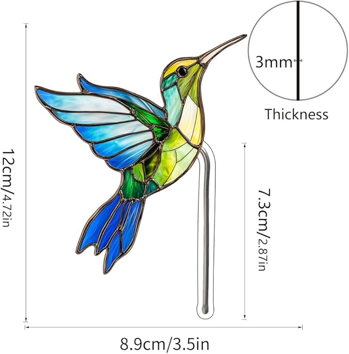 Hanging Planters for Indoor Outdoor Plants – Hummingbird Design Hanging Plant Pots, Rustic Farmhouse Garden Decor for Porch Balcony Yard, Decorative Flower Baskets & Unique Gifts for Mom(11)