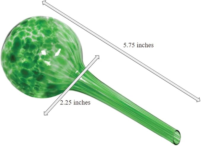 Evelots Plant Watering Globes (3 Pack) - Hand Blown Glass - Automatic Water Irrigation System - Indoor/Outdoor - Leave Your Home Worry Free