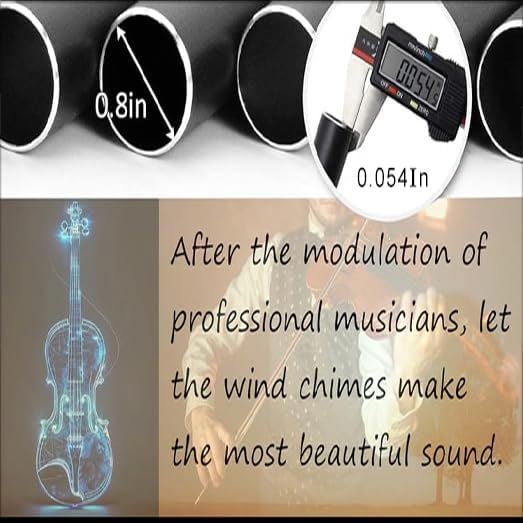 Carefree Fish Wind Chime Use Musical Wind Bell Tubes 31Inch Asian Style Family Love Garden Decor Japanese Cherry Blossom （Patent No.: US D1,104,819 S）