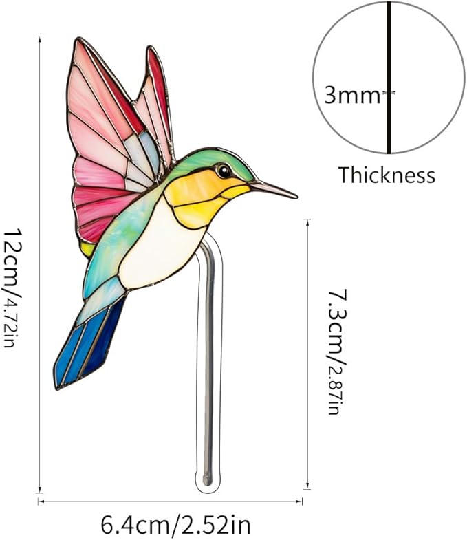 Hanging Planters for Indoor Outdoor Plants – Hummingbird Design Hanging Plant Pots, Rustic Farmhouse Garden Decor for Porch Balcony Yard, Decorative Flower Baskets & Unique Gifts for Mom(19)
