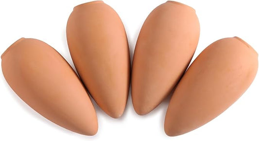 Olla Watering Pot Self Watering Planter Insert Terracotta Watering Spikes Premium Plant Watering Devices Irrigation Watering Spikes Automatic Plant Accessories 4 Packs (Small Cone)