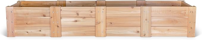 Infinite Cedar Premium Cedar Raised Garden Bed (2' x 8' x 16.5" H)