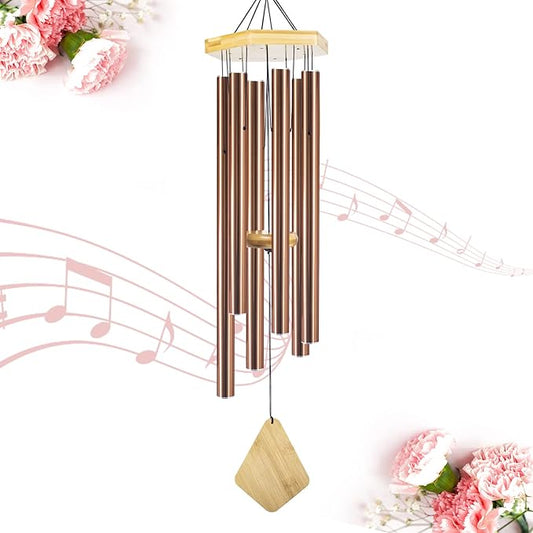 Howarmer Wind Chimes Outdoor Large Deep Tone, 36 Inches WindChimes Outdoor Memorial Wind Chime for Mom/Housewarming/Christmas, Windchime for Outside Garden, Patio, Home Decor