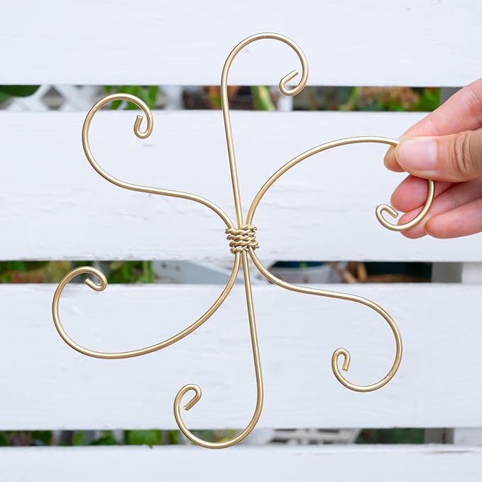 Goooxim 5PCS 7.5 Inch Monstera Plant Stem Support Hook - Premium Metal Structure for Indoor Plants, Durable and Elegant Stem Holder with Soft Touch Clips for Stable Growth