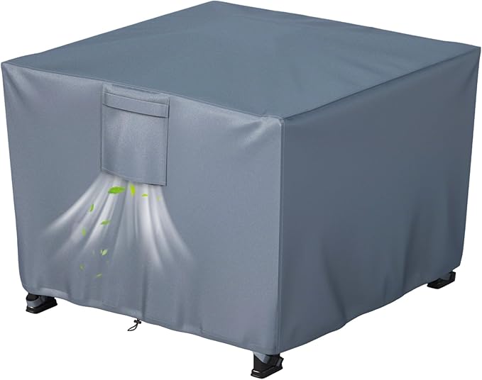 Chinchilla Heavy Duty 36 Inch Square Fire Pit Cover - 100% Waterproof & Weatherproof, Durable All-Season Protection for 32/33/34/35/36 Inch Propane Fire Pits and Tables