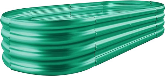 Land Guard Green Raised Bed, 6×3 ft Elevated Planter Box, Raised Beds for Gardening Vegetables（Green）…