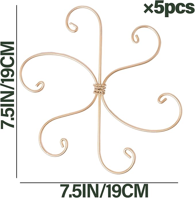 Yohsnor Monstera Plant Stem Support Set of 5 - Durable 7.5in Indoor Stabilizers for Fishbone Cactus - Enhances Growth & Home Decor - Ideal Plant Care Solution