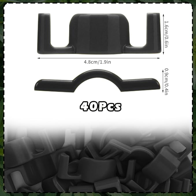 40 Pack LST Plant Training Clips – Durable & Reusable Stem Support for Low-Stress Training – Fits All Growth Stages