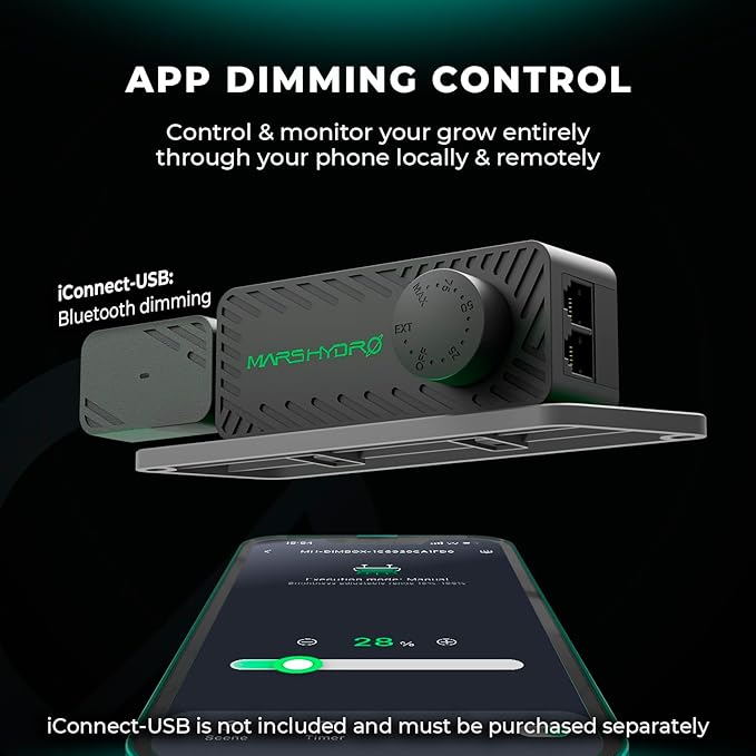 2025 New Version MARS HYDRO FC-E3000 300Watt LED Grow Light 3X3ft Full Spectrum Grow Light Bar, Smart Dimmable & Integrated Grow Lampe for Veg Bloom Flower, Achieve 2.8 umol/J