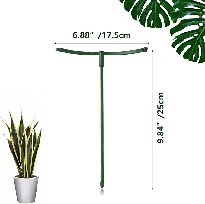 kulusion 36 Packs Plant Support Stake, Half Round Stackable 3 Tier Garden Flower Support, Plant Stakes for Indoor Outdoor Plants Tomato,Monstera, Peony, Hydrangea, Climbing Plants