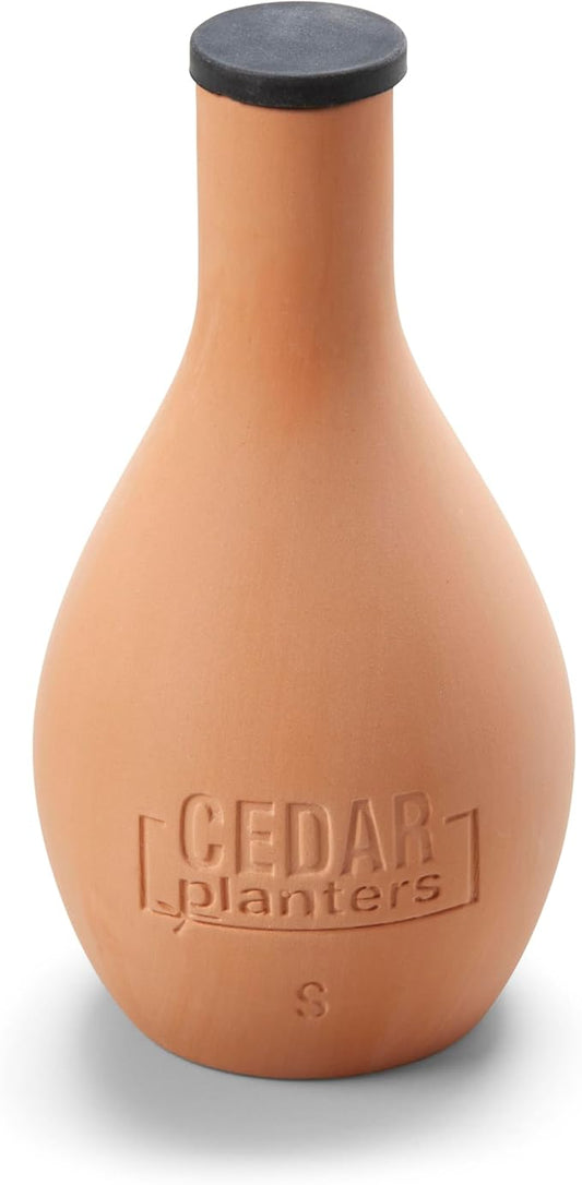 EARTH ELEVATED Self-Watering Clay Olla Pot for Raised Garden Beds and Planters (Small)