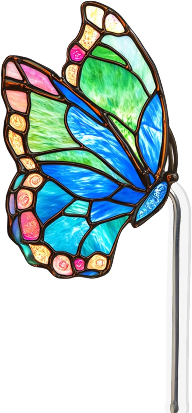 Hanging Planters for Indoor Outdoor Plants – Butterfly Design Hanging Pots, Rustic Farmhouse Garden Decor for Porch Balcony, Decorative Planters & Gift Ideas for Mom(13)