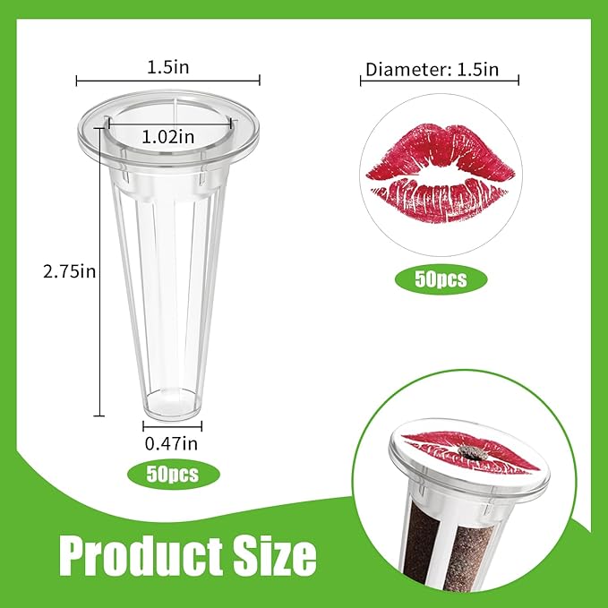 50pcs Grow Baskets for Indoor Hydroponics Supplies with 50pcs Seed Pod Label Stickers Aero Garden Replacement Kit for Smart Hydroponic Growing System