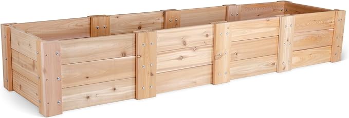 Infinite Cedar Premium Cedar Raised Garden Bed (2' x 8' x 16.5" H)