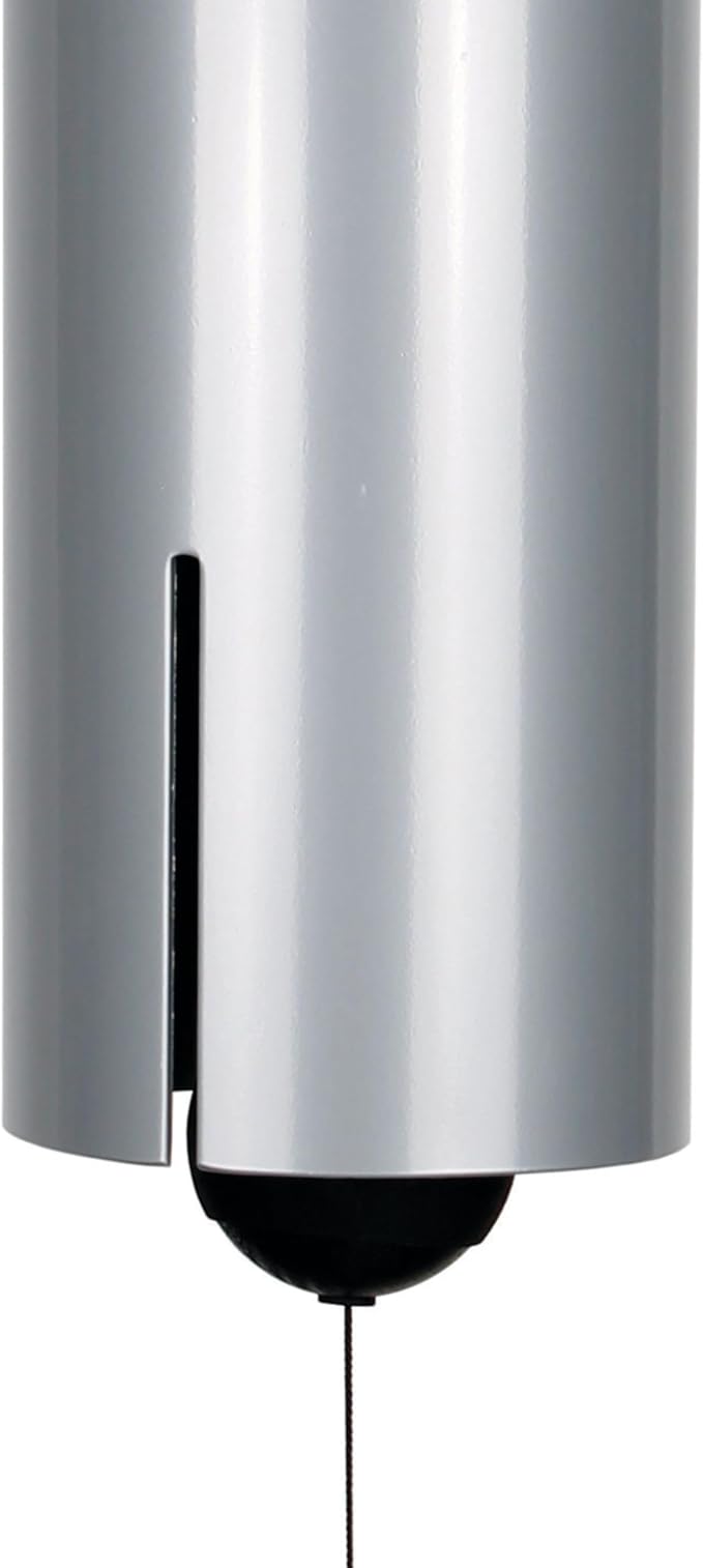 Woodstock Chimes Heroic Windbell Wind Chime for Outside 40" Large Grey,Deep Tone Sound, Outdoor Decor for Patio, Porch, Garden HWLY